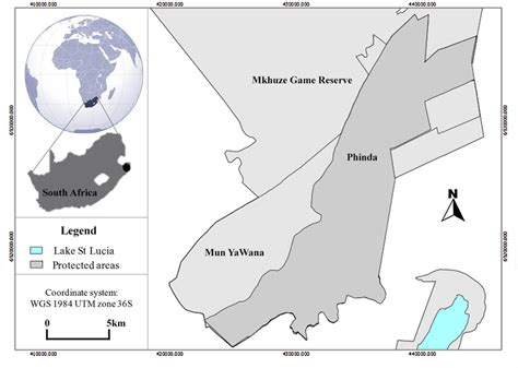 Map of Phinda Private Game Reserve during the study period... | Download Scientific Diagram