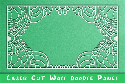 4 Doodle Panel Laser Cut Designs & Graphics