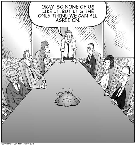 The Committee, business cartoon, board room image, business, humor cartoons by John Pritchett ...