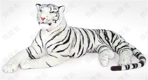 huge 155cm lying white tiger plush toy prone tiger doll throw pillow , birthday gift t8875-in ...