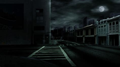 Abandoned Street At Night