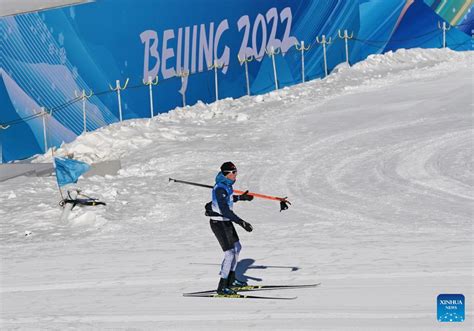 Participants test at biathlon international training week-Xinhua