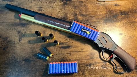 Winchester M1887 Toy Soft Bullet Nerf Shotgun Shell Ejection fast revi – KWOLFSWAN