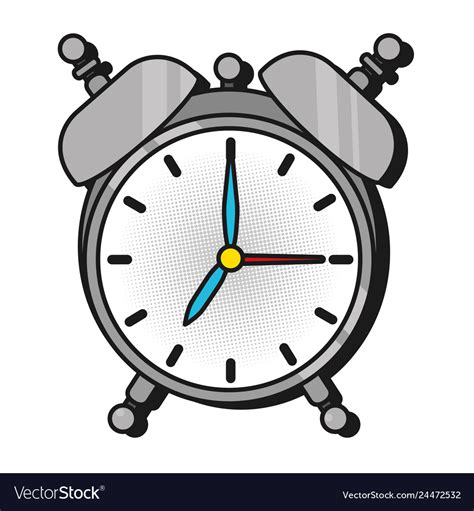 Time clock cartoon Royalty Free Vector Image - VectorStock