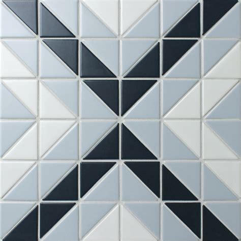 Blue Mountain Square 2'' Triangle Geometric Pattern Wall Tiles - ANT ...