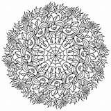Halloween mandala coloring Page With Bats Witch Hats And Pumpkins  sketch template