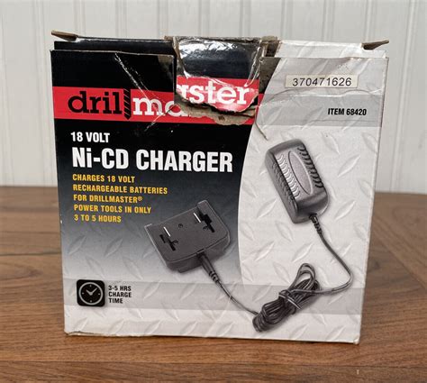 Drill Master 18V / 18 Volt NiCd / Ni-Cad Battery Charger 69652 68420 | eBay