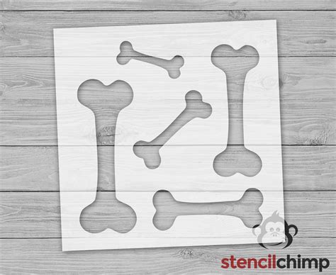 Bone Stencil Dog Bones Pet Stencil Animal Stencil Dog - Etsy