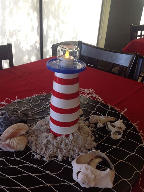 Lighthouse Centerpieces | Holiday crafts, Crafts, Projects to try