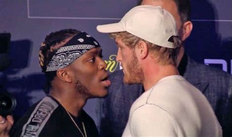 KSI pushes Logan Paul at end of heated press conference ahead of ...