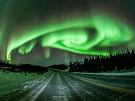 Strange Blue Spiral Illuminates Alaska’s Nighttime Sky