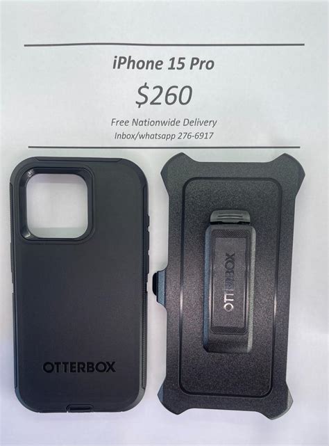 iPhone 15 Pro Otterbox-Defender Black - Accessory Vine