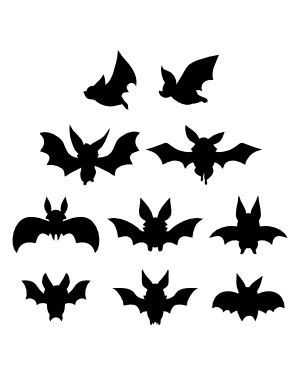 Bat And Moon Silhouette Clip Art