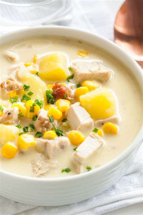 Creamy Leftover Turkey Soup (Easy Turkey Corn Chowder Recipe)