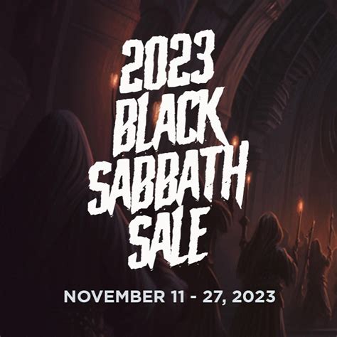 The 2023 Black Sabbath sale started yesterday and runs for another two ...