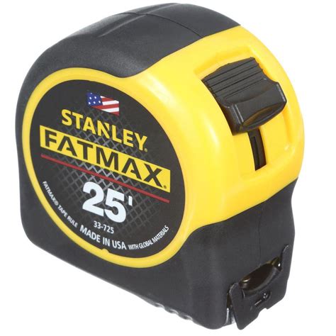 Stanley FatMax 25 ft. Tape Measure-33-725Y - The Home Depot