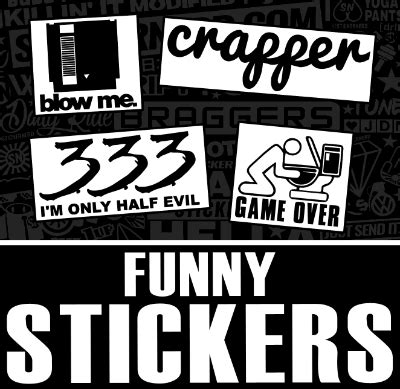 FUNNY STICKERS - FUNNY DECALS - VINYL STICKERS - CAR WINDOW DECAL ...