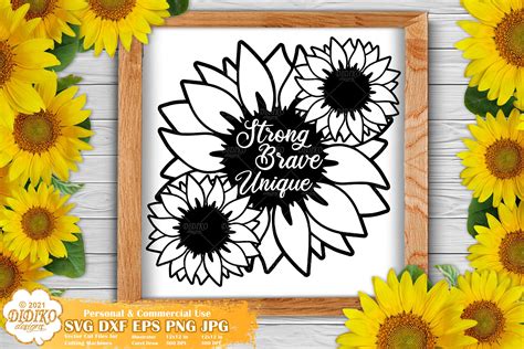 Digital Inspirational Svg svg cricut Digital Download Flower Svg Sunflower Quote svg Sunflower ...