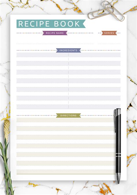 Recipe Book Pdf | Dandk Organizer