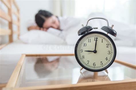 Wake Up Asleep Girl Wake Up with Alarm Clock Stock Photo - Image of ...