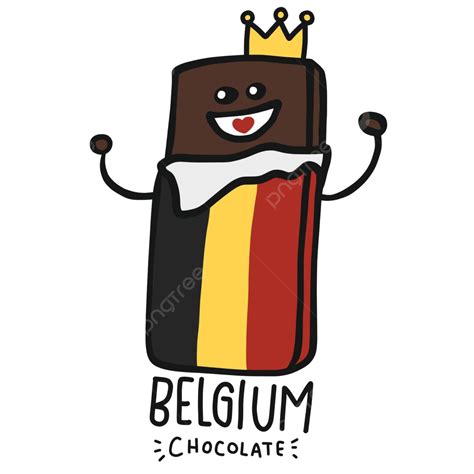 Ilustración De Vector De Dibujos Animados De Chocolate Bélgica Cara Feliz Oscura Vector PNG ...