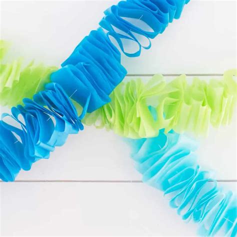 DIY Ruffled Tissue Paper Garland - Pretty Providence