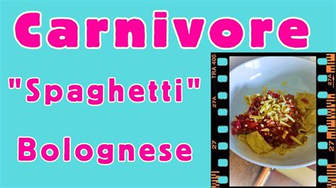 Carnivore Spaghetti Bolognese Recipe - YouTube