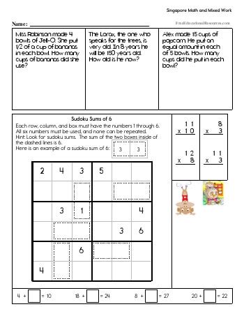 Singapore Math - Third Grade | FreeEducationalResources.com