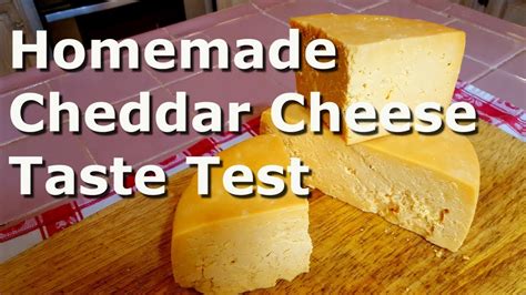 Homemade Cheddar Cheese Taste Test - YouTube