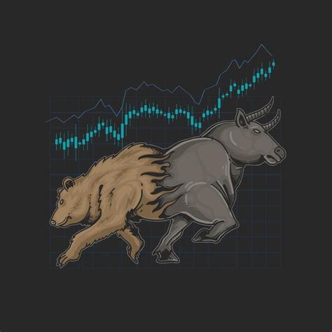 bull and bear trading crypto symbol illustration | Bulls wallpaper ...