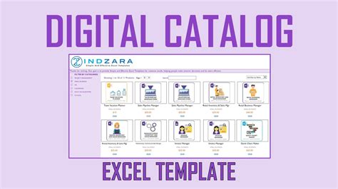 Excel Product Catalog Template