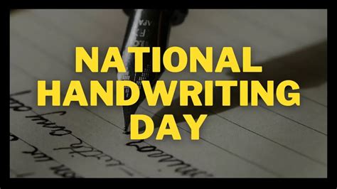 National Handwriting Day 2023: History, Significance, And More