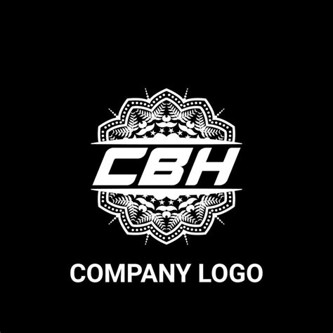 CBH letter royalty mandala shape logo. CBH brush art logo. CBH logo for a company, business, and ...