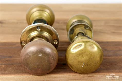 Victorian brass door knobs