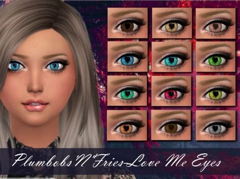 Love Me Eyes by Plumbobs n Fries at TSR » Sims 4 Updates | Sims 4 cc eyes, Sims 4 update, Sims 4