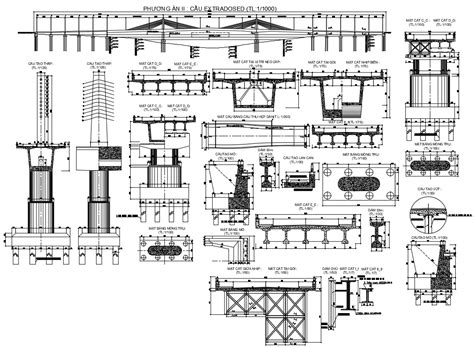 RCC Bridge Construction CAD Drawing Download - Cadbull