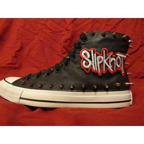 SLIPKNOT Metal Punk Rock CUSTOM Studded Converse Chuck Taylor All Star ...