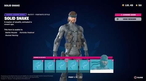 How to Unlock the Solid Snake Skin in Fortnite