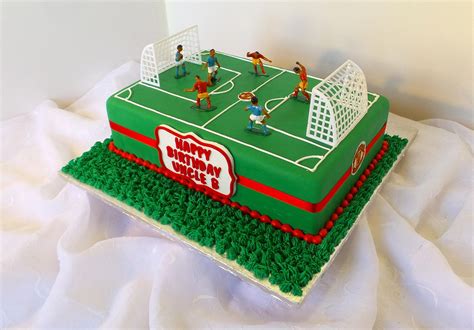 Soccer field shaped birthday cake | Soccer birthday cakes, Soccer cake ...