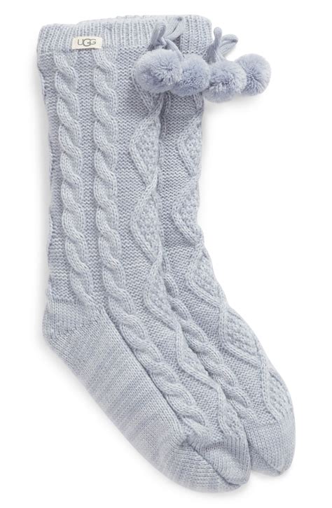 UGG® Pom Pom Fleece Lined Socks | Nordstrom