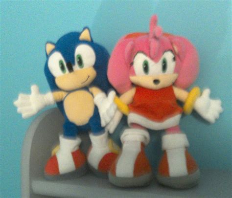 My new Sonic and Amy plushies by MANIC1265 on DeviantArt