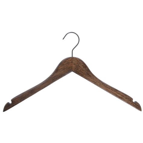 14" Wooden Pant Hangers, Darkwood