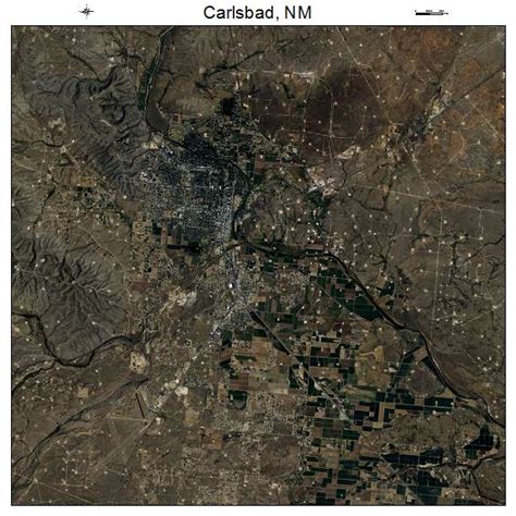 Aerial Photography Map of Carlsbad, NM New Mexico