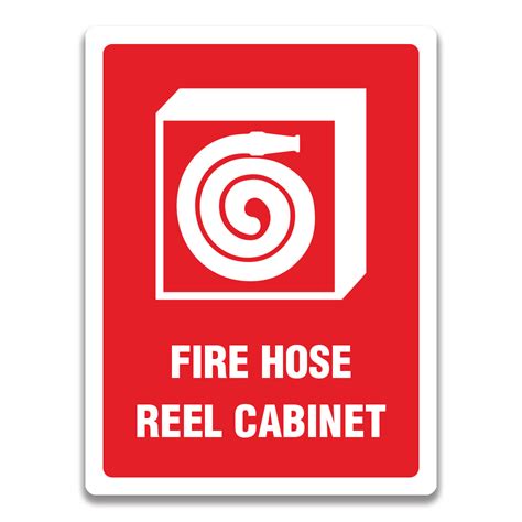 FIRE HOSE REEL CABINET SIGN - Safety Sign and Label