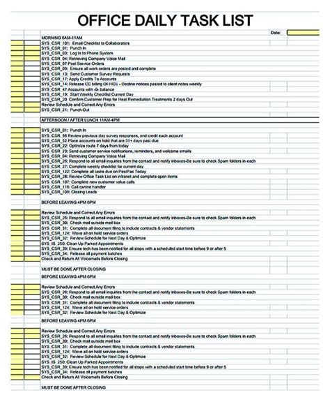 , Free Daily Checklist Template and Its Purposes , Daily checklist template provides an easy and ...