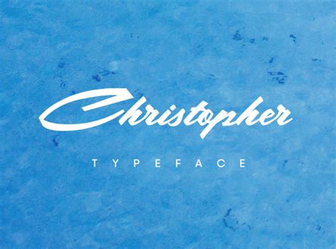 Christopher Calligraphic Typeface