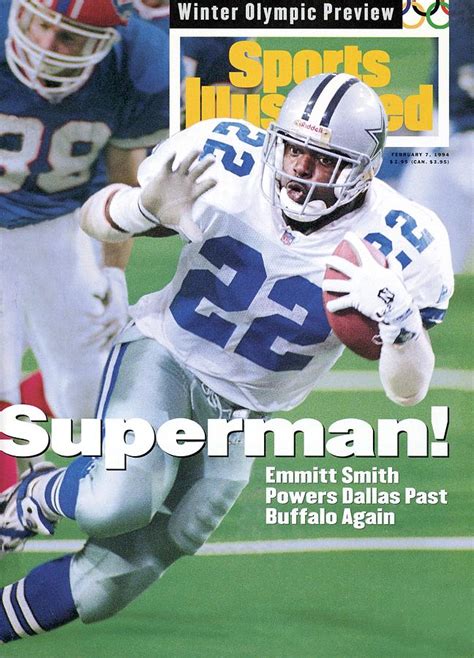 Dallas Cowboys Emmitt Smith, Super Bowl Xxviii Sports Illustrated Cover ...