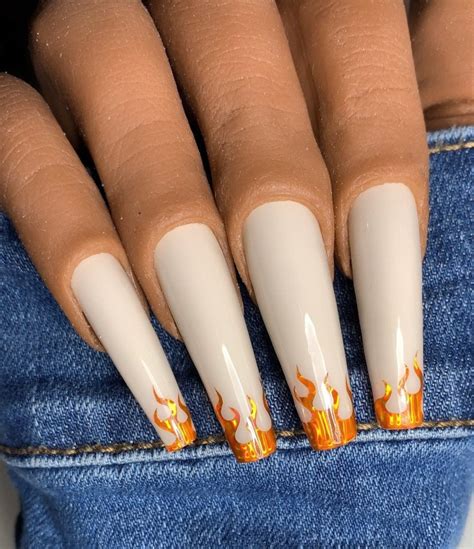 Edge Flames Flame Nail Adhesive, Fire Nail Stickers, Flame Nail Decals, Fire Nail Art, Fiery ...