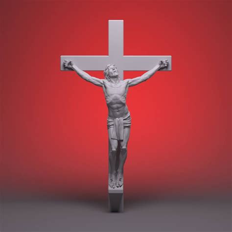 Jesus on the Cross Sculpture by E Lo | Saatchi Art