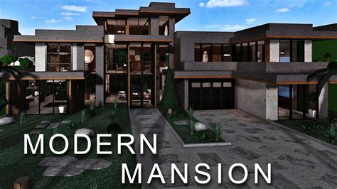 Mega Modern Mansion 200k| No Large Plot| ROBLOX bloxburg - YouTube | Modern mansion, Mansions ...